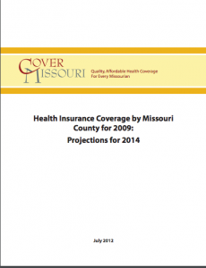 Health Insurance Coverage by Missouri County for 2009: Projections for 2014