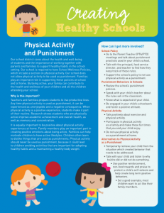 Creating Healthy Schools: Physical Activity and Punishment