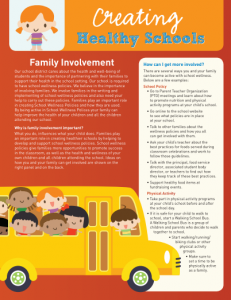 Creating Healthy Schools: Family Involvement (Family)