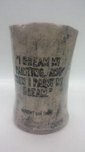 A student's ceramic work while attending ArtsTech