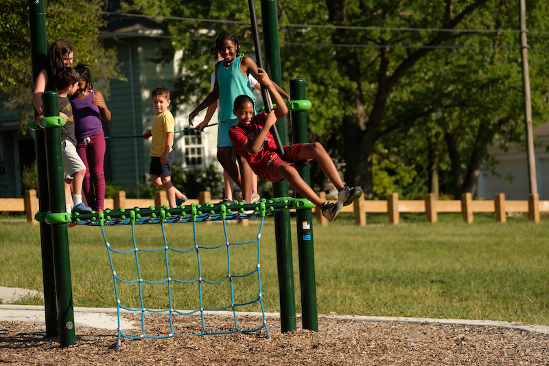 Kids playing at Marlborough Park